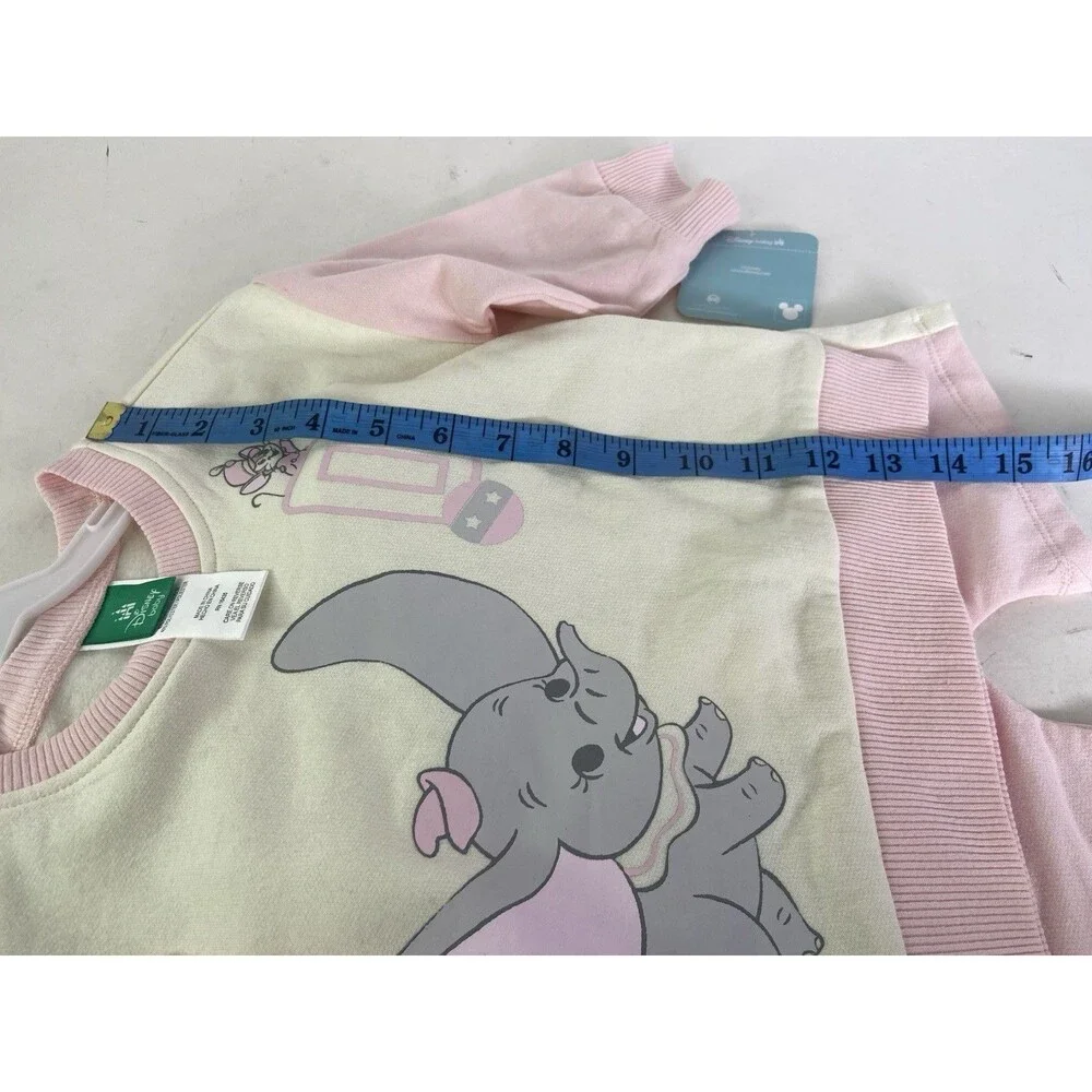 Disney Baby Dumbo Long Sleeve Sweatshirt Top Shorts Outfit Set Girls 18 Months